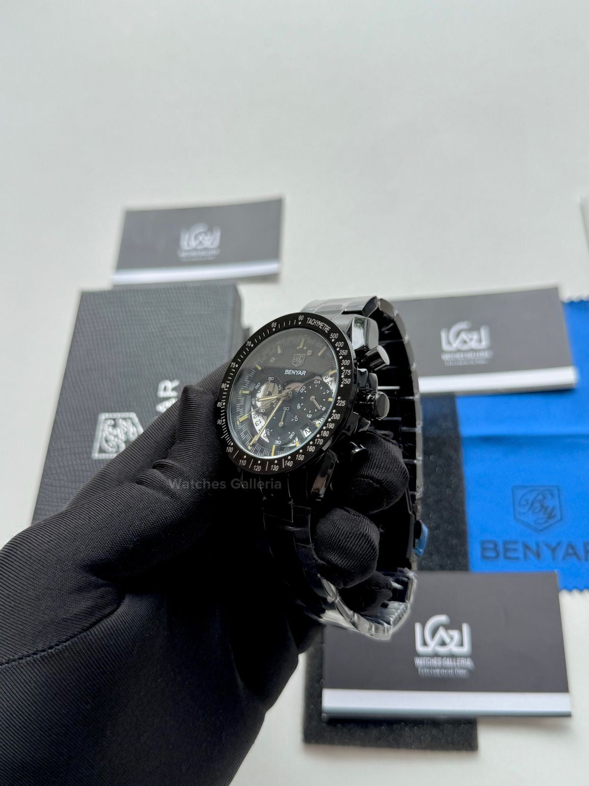Benyar Dark Side of the Moon Apollo 8 (Black/Yellow) BY5120 Watches Galleria © Copyrights All Right Reserved