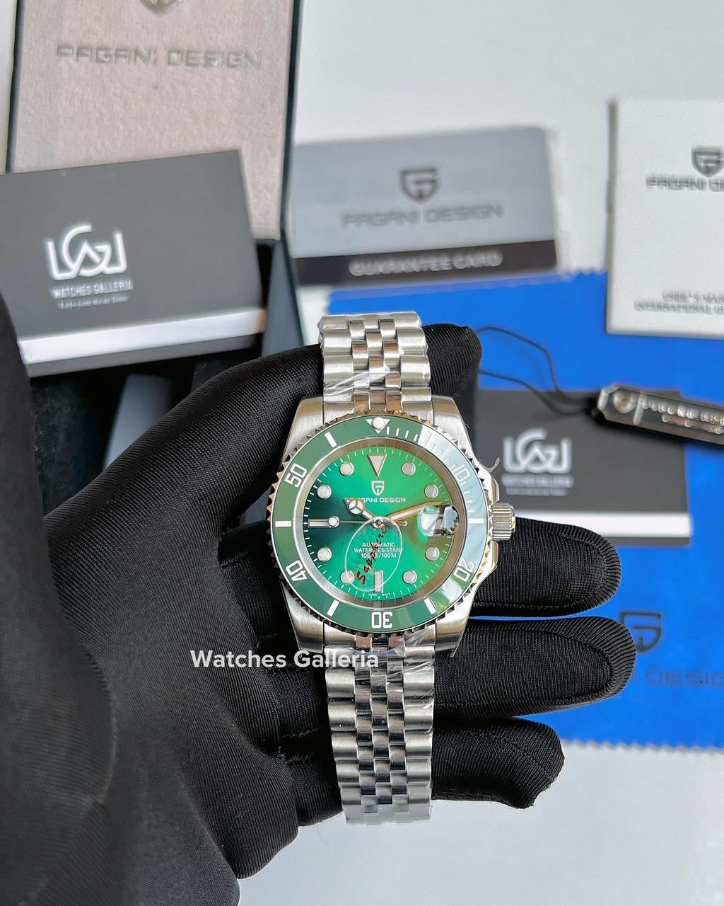 Pagani Design Submariner Hulk Automatic (Silver Green) PD1661