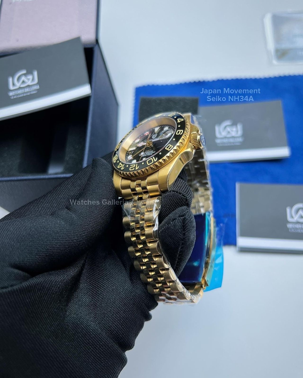 Pagani Design GMT Master II V5 Automatic Seiko NH34A (Full Gold) PD1662A âDISCONTINUEDâ