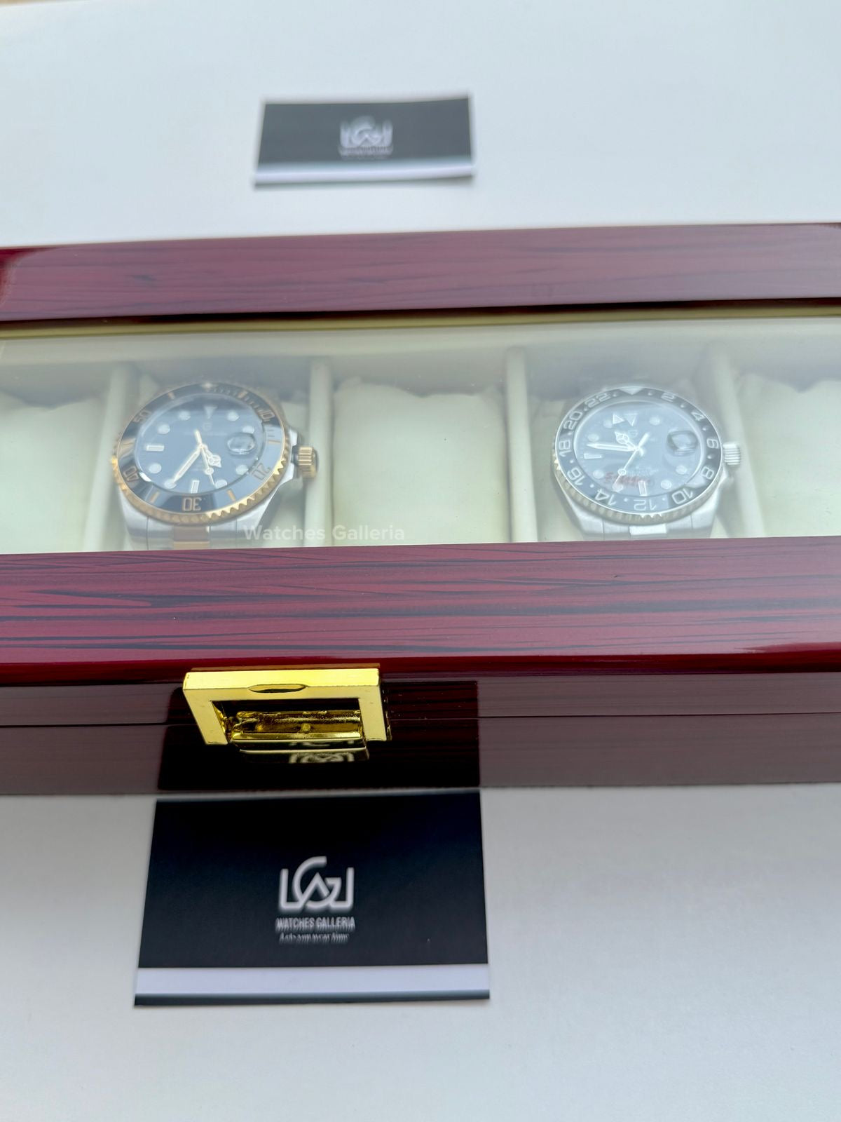 Watch Organizer Box Wooden (6 Slots) Watches Galleria