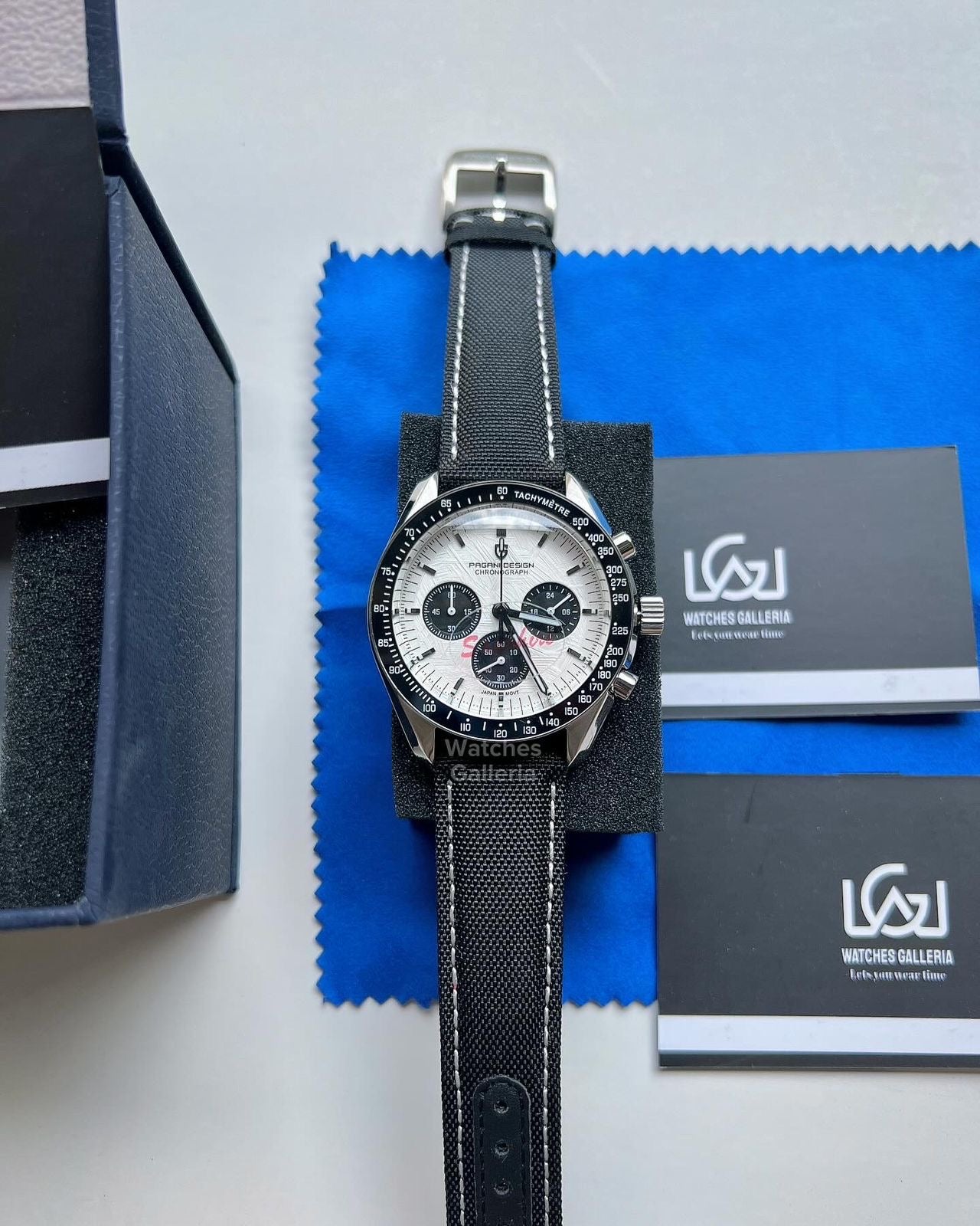 Pagani Design Speedmaster Moonwatch Black Quartz (Canvas Exclusive) PD1701 Watches Galleria