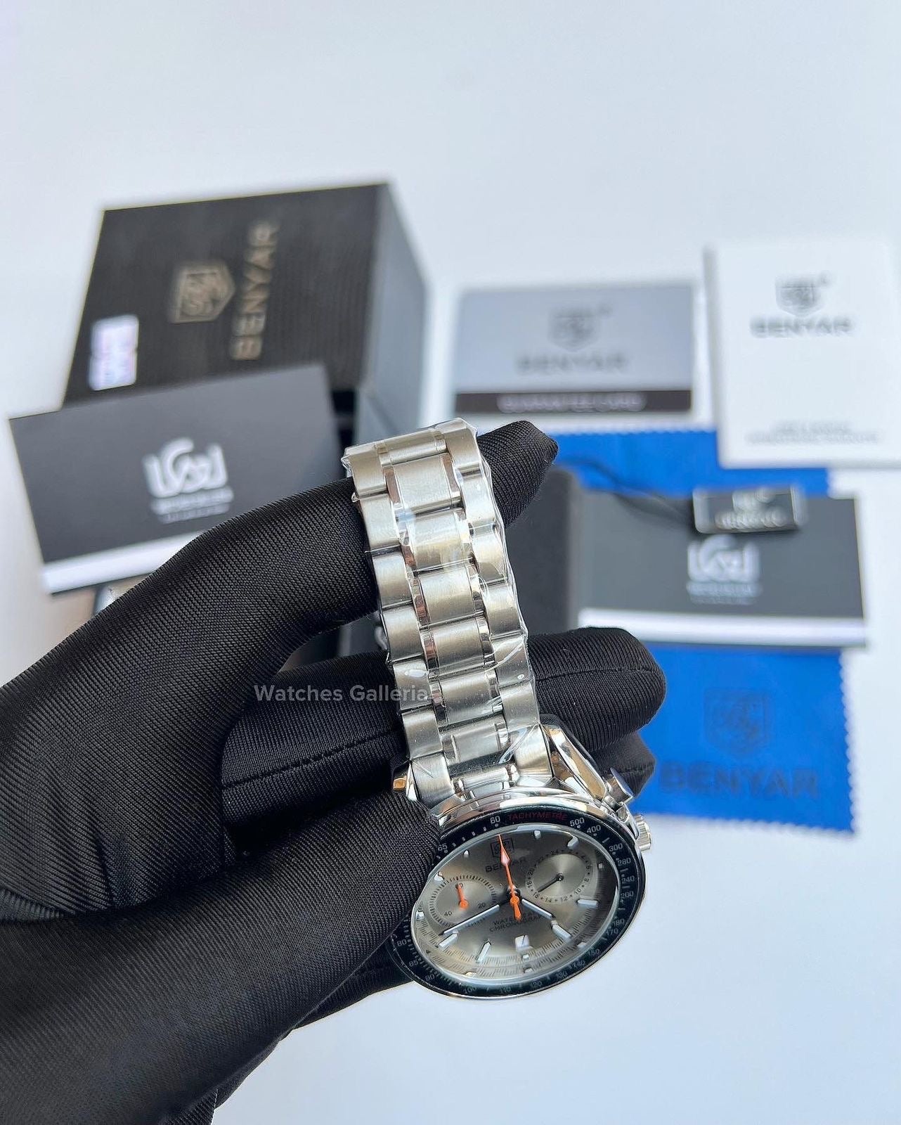 Benyar Black Bay Chronograph Quartz (Silver) BY5194