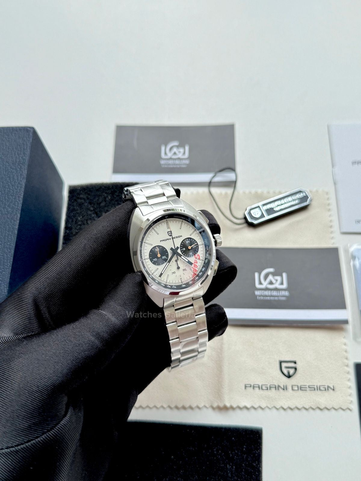 Pagani Design Vintage Chronograph Quartz (White) PD1782 Watches Galleria