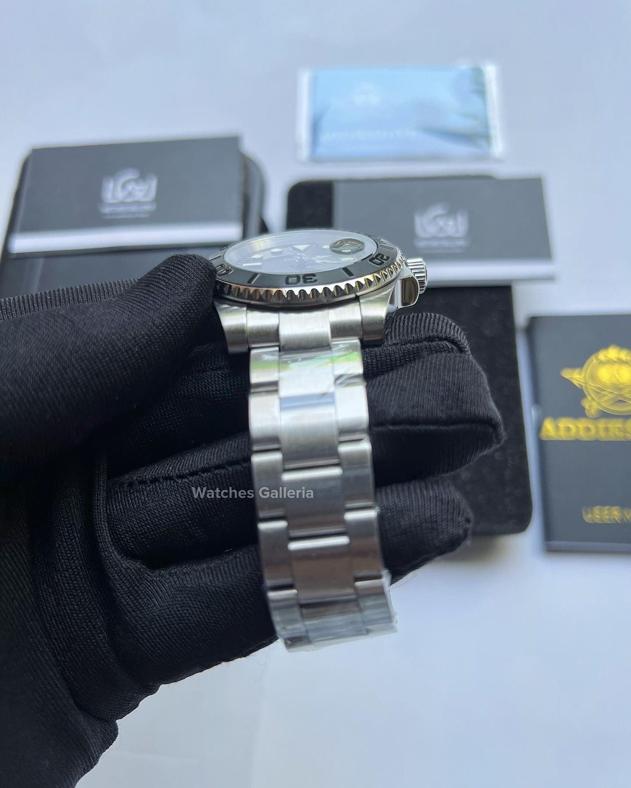Addiesdive Yachtmaster Quartz (Black) MY-H3-C