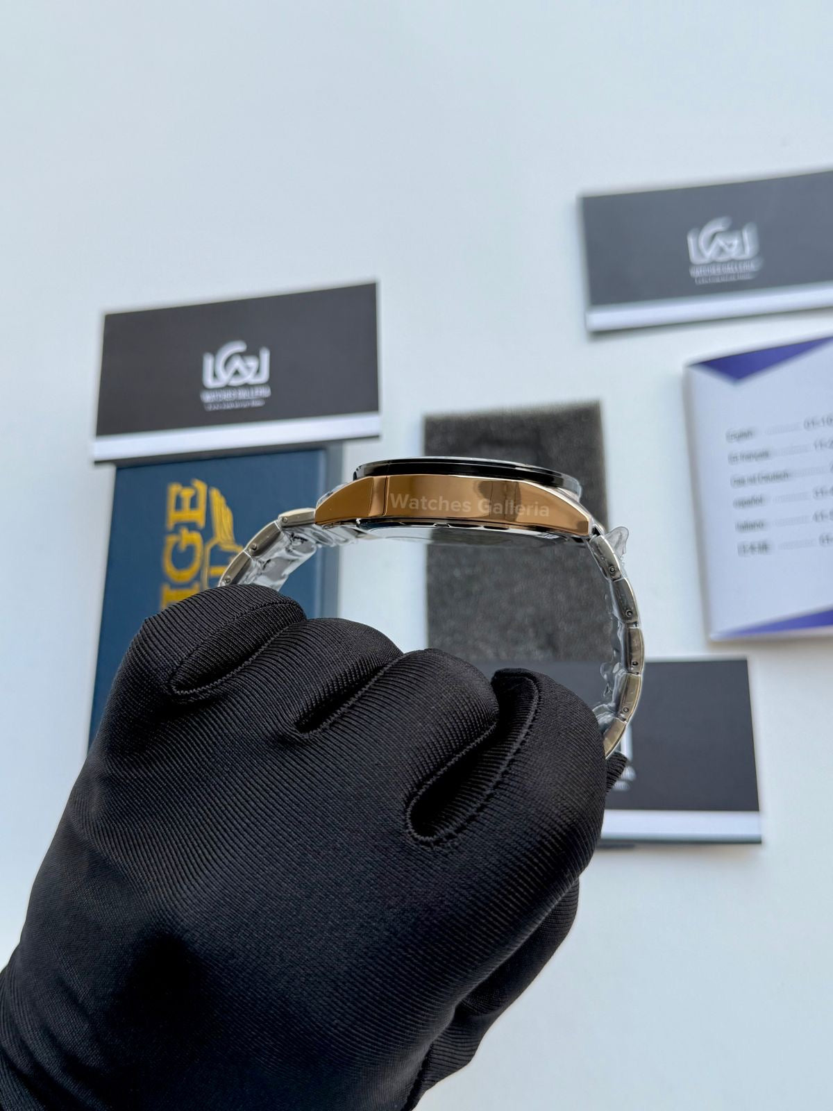 Lige Chronograph Quartz (Gold Black) Lige9982 Watches Galleria
