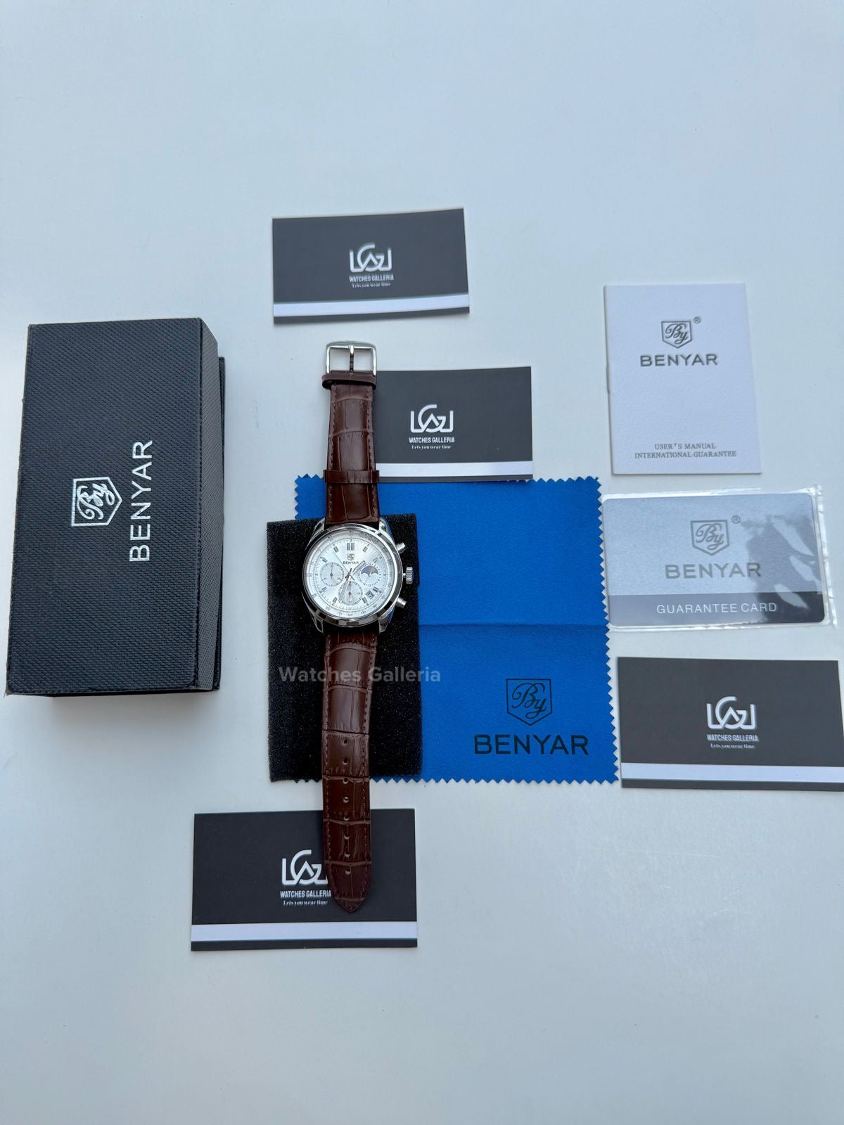 Benyar Classic Moonphase Quartz (Brown) BY5193 Watches Galleria