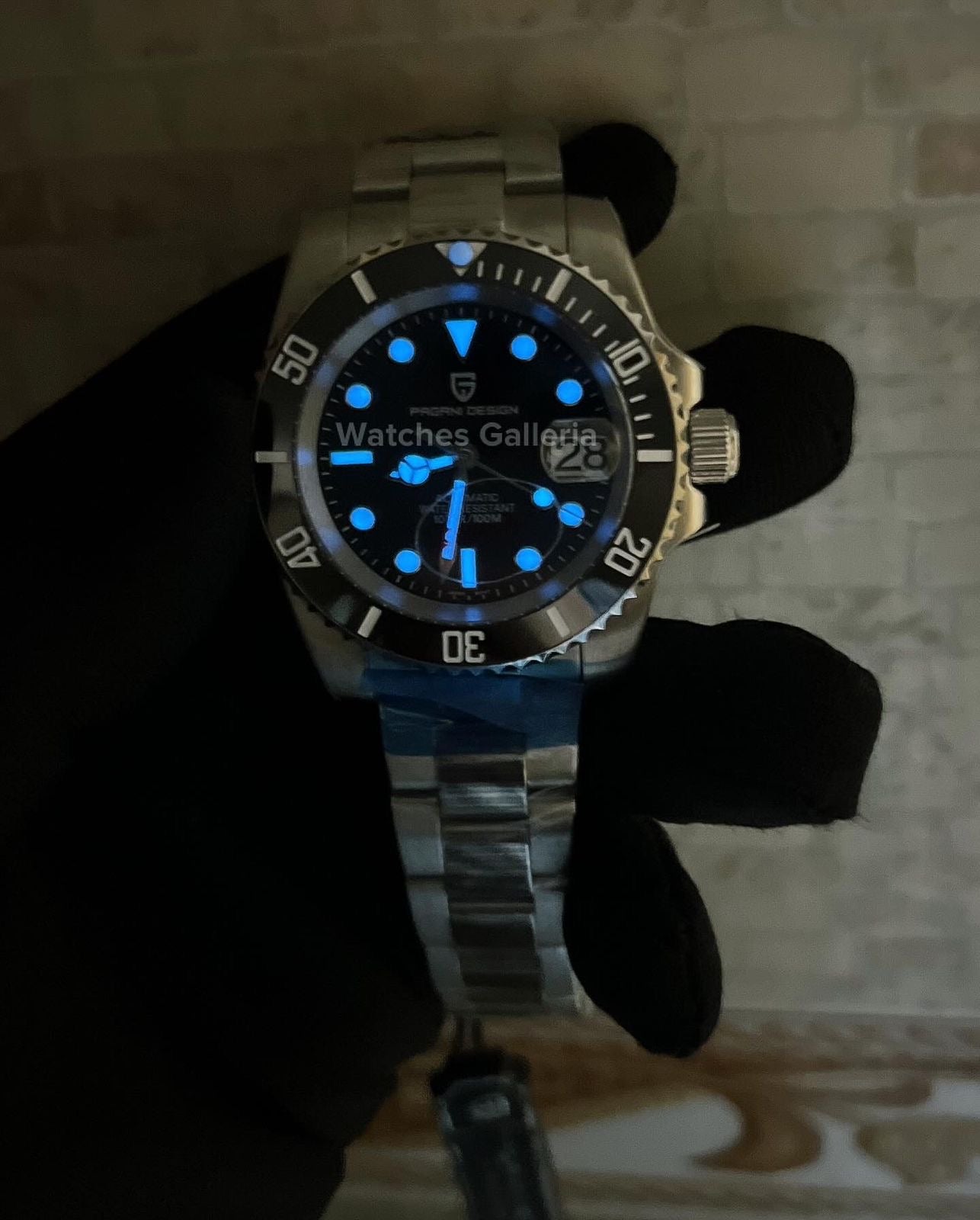 Pagani Design Submariner Oyster 40mm Automatic (Black) PD1661 Watches Galleria