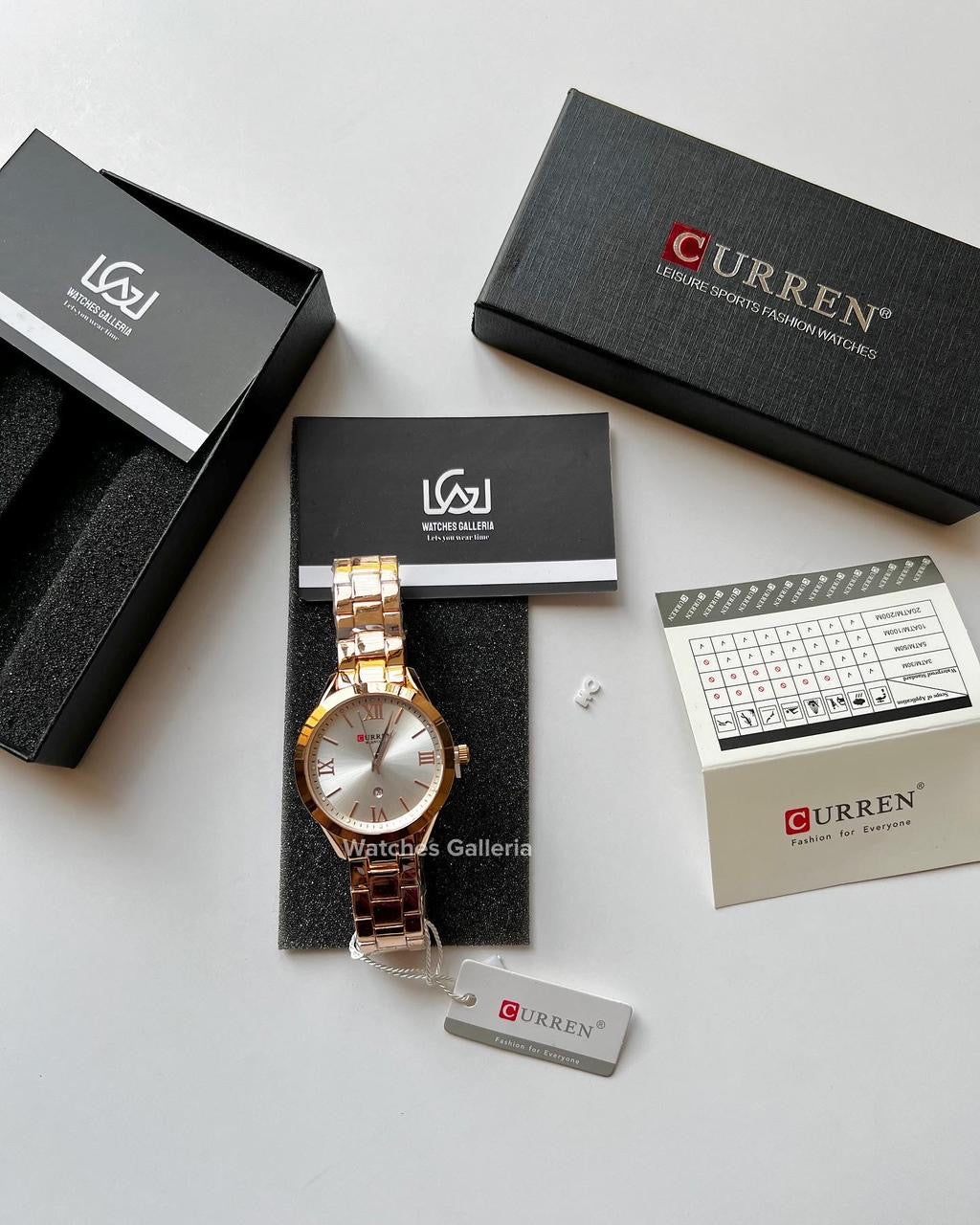 Curren Datejust Ladies Watch Quartz (Rose Gold/White) C9007