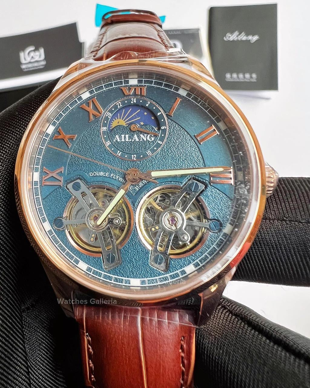 Ailang Double Flywheel Automatic (Brown/Blue) AL8822