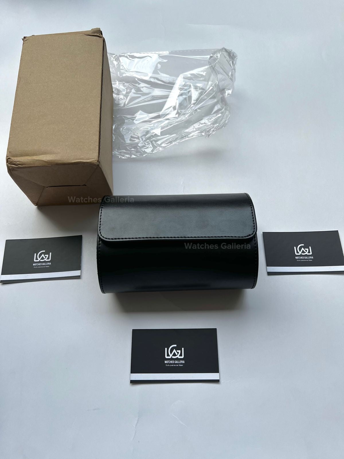 Watch Travel Box Roll 2 Slots (Black) Watches Galleria