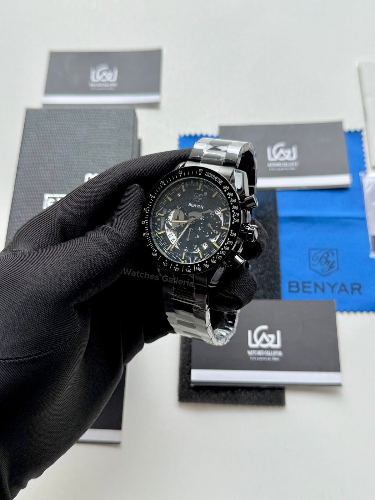 Benyar Dark Side of the Moon Apollo 8 (Black/Yellow) BY5120 Watches Galleria © Copyrights All Right Reserved