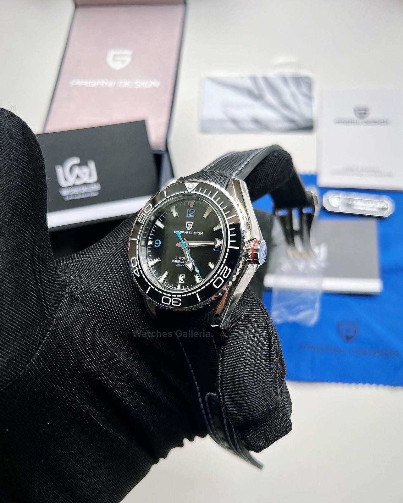 Pagani Design Sea Master Planet Ocean Automatic (Black) PD1679 "DISCONTINUED"