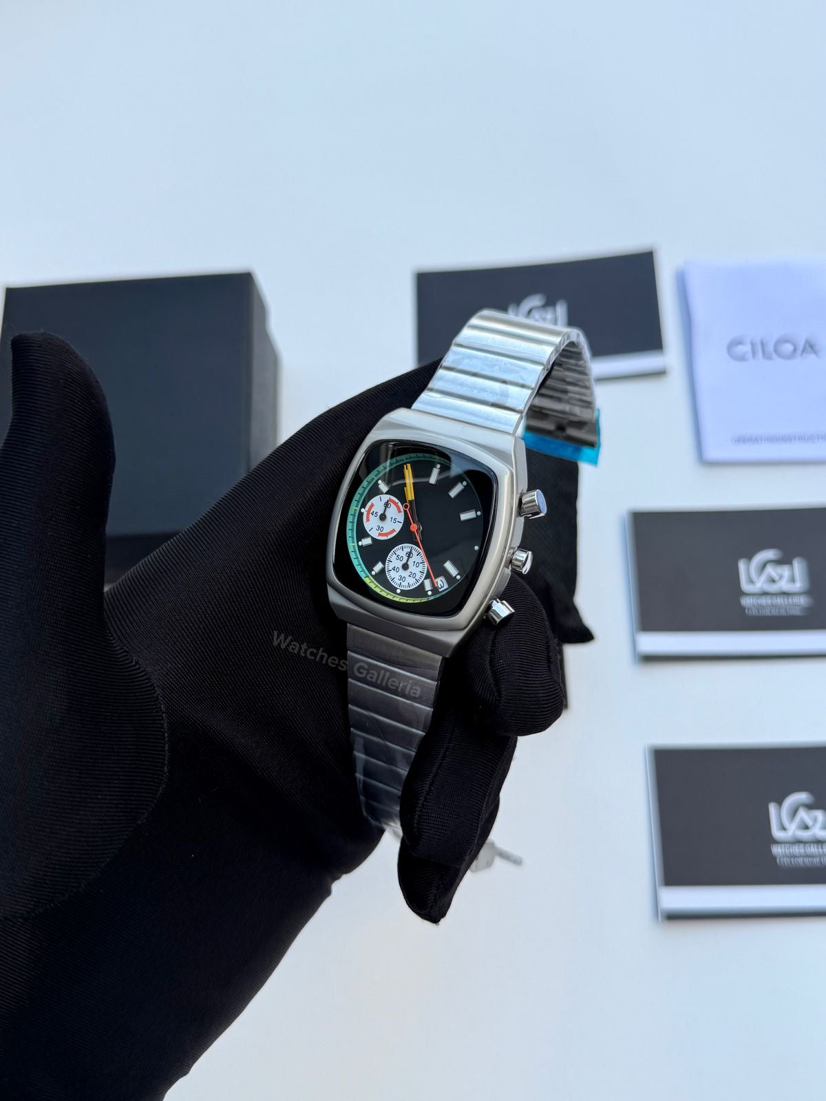 Ciloa Retro Dial Chronograph (Black) ciloa501 Watches Galleria