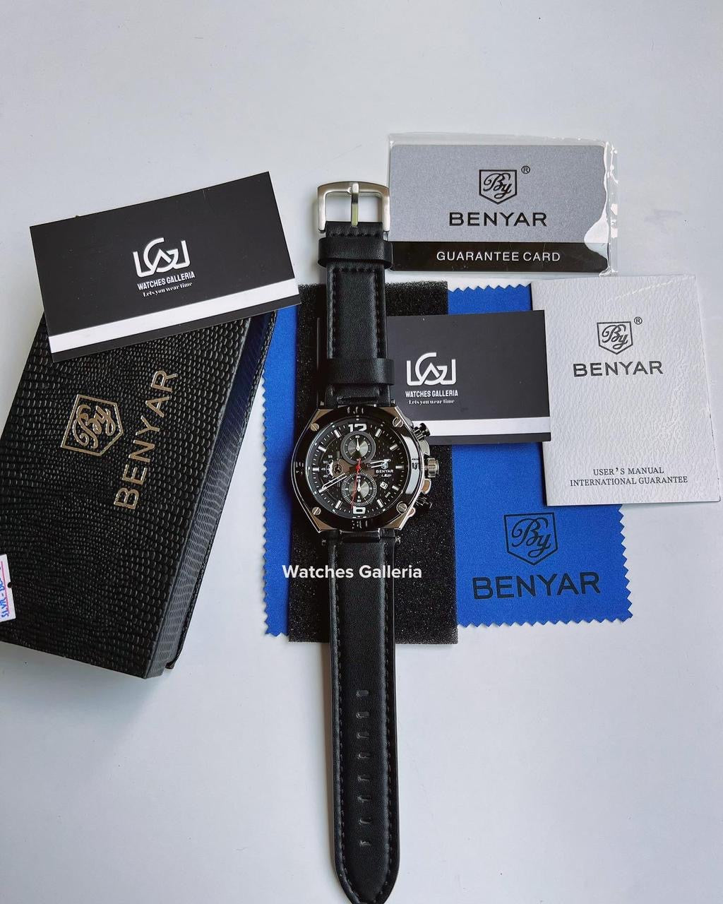 Benyar Chronograph Quartz (Black Silver) BY5151