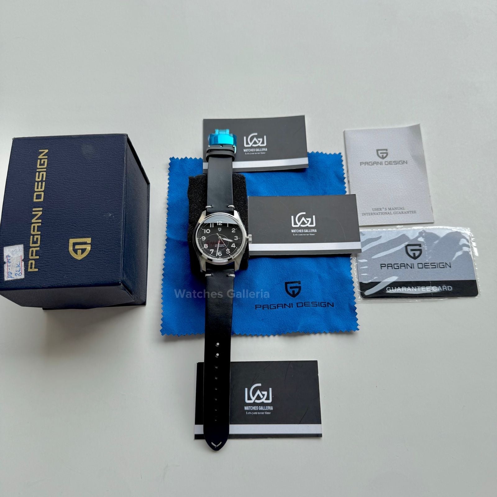 Pagani Design Spirit Pilot Automatic (Black-Leather) PD1717 Watches Galleria
