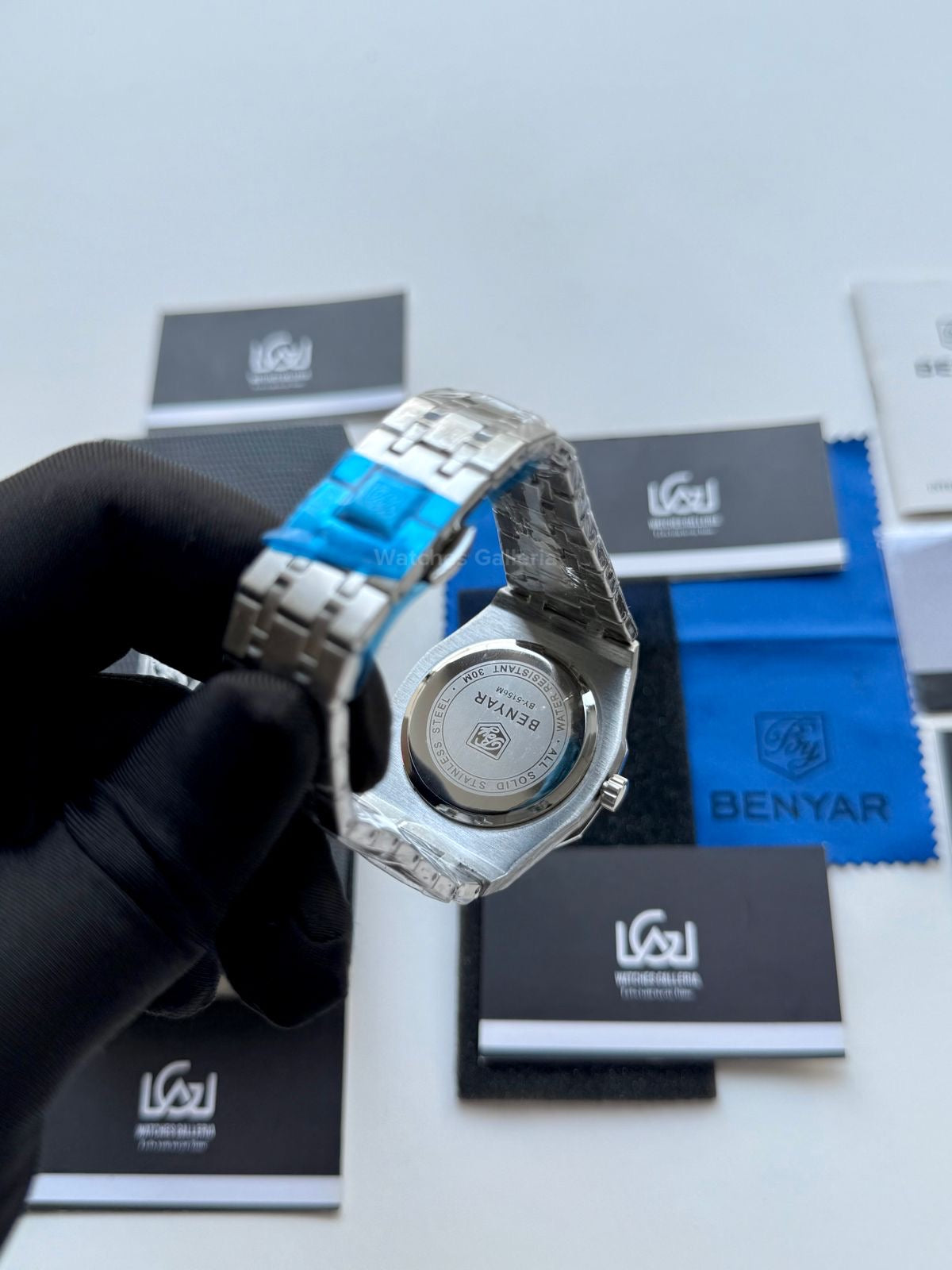 Benyar Royal Oak V2 Quartz (Blue) By5156 Watches Galleria © Copyrights All Right Reserved