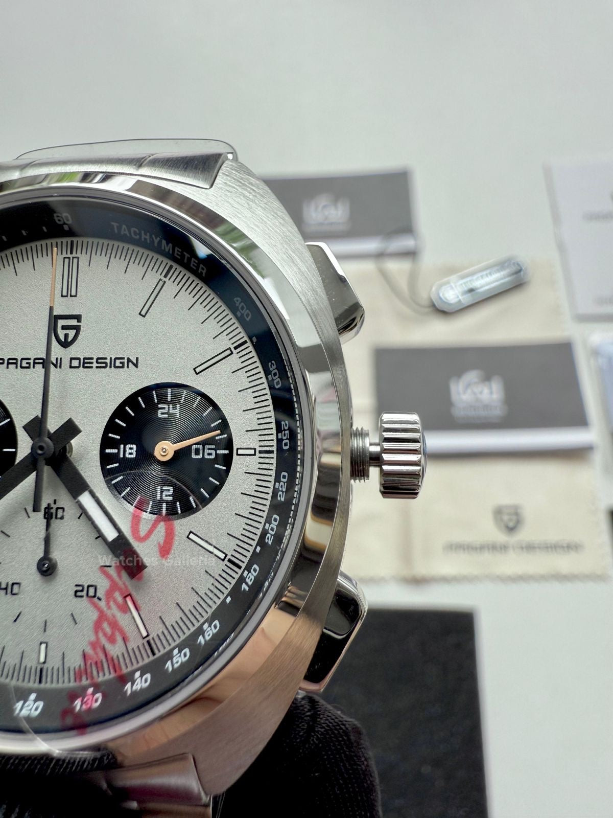 Pagani Design Vintage Chronograph Quartz (White) PD1782 Watches Galleria