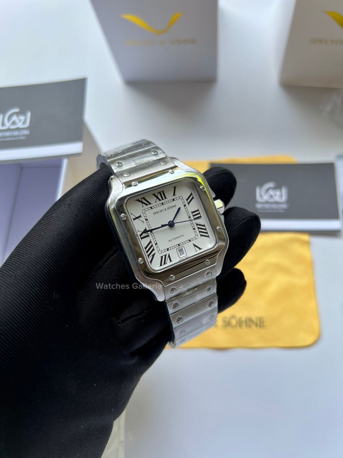 Specht & Sohne Santos Automatic (White) SP0011 Watches Galleria