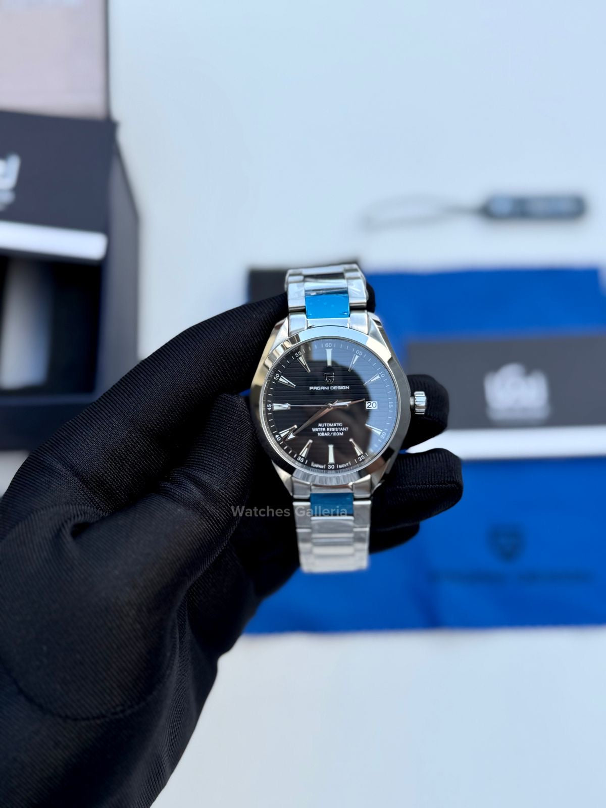 Pagani Design Aqua Terra Automatic (Black) PD1688 Watches Galleria