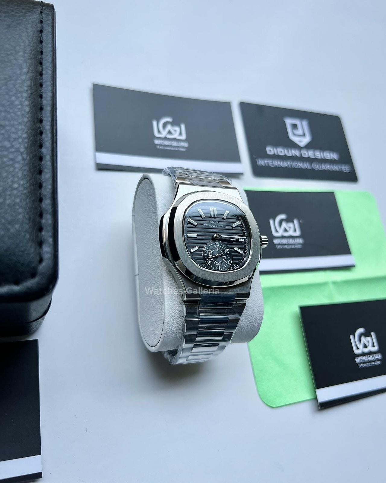 Didun Nautilus Sub Dial Quartz (Black) PD49 Watches Galleria