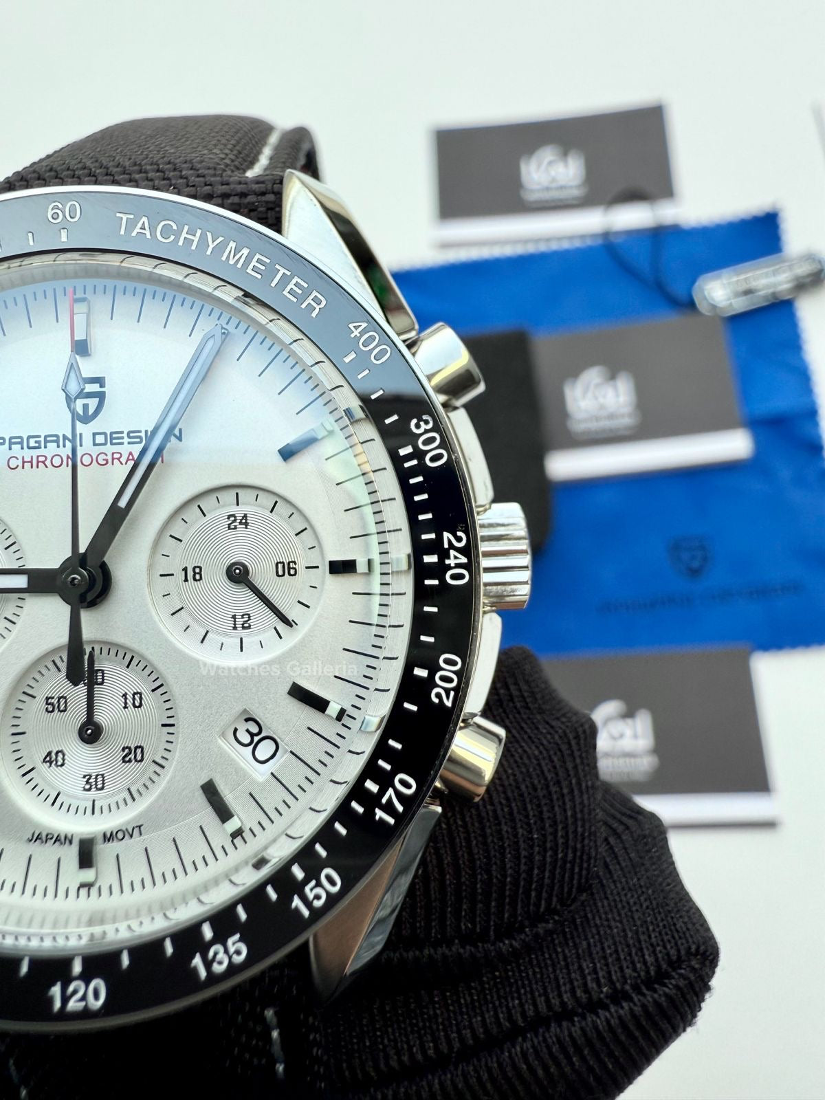 Pagani Design Speedmaster Moonwatch Quartz (White ~ Black) PD1701 Watches Galleria