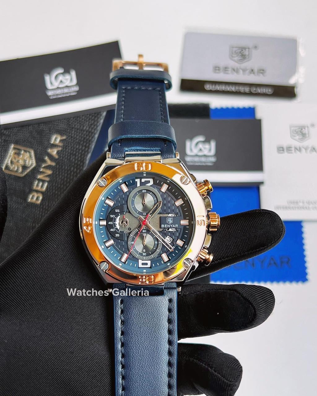 Benyar Chronograph Quartz (Blue Gold) BY5151