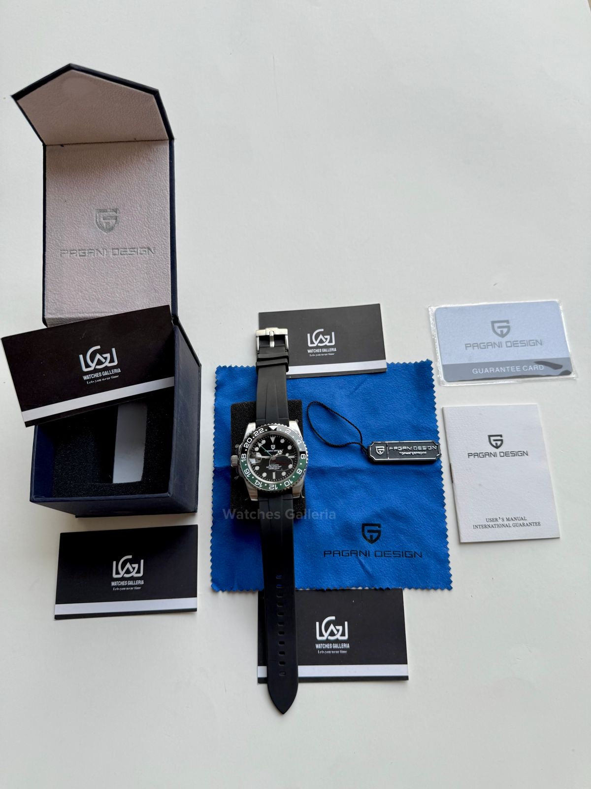 Pagani Design GMT Master I Sprite Automatic(Silicon Exclusive) PD1662 Watches Galleria