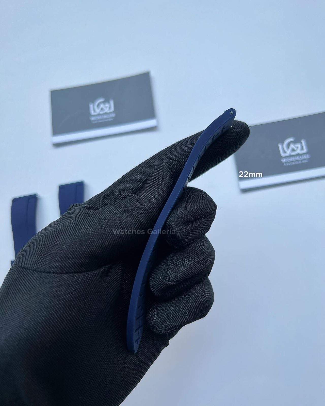 Silicon Straps Quick Release (Blue Silver Buckle) 20mm & 22mm
