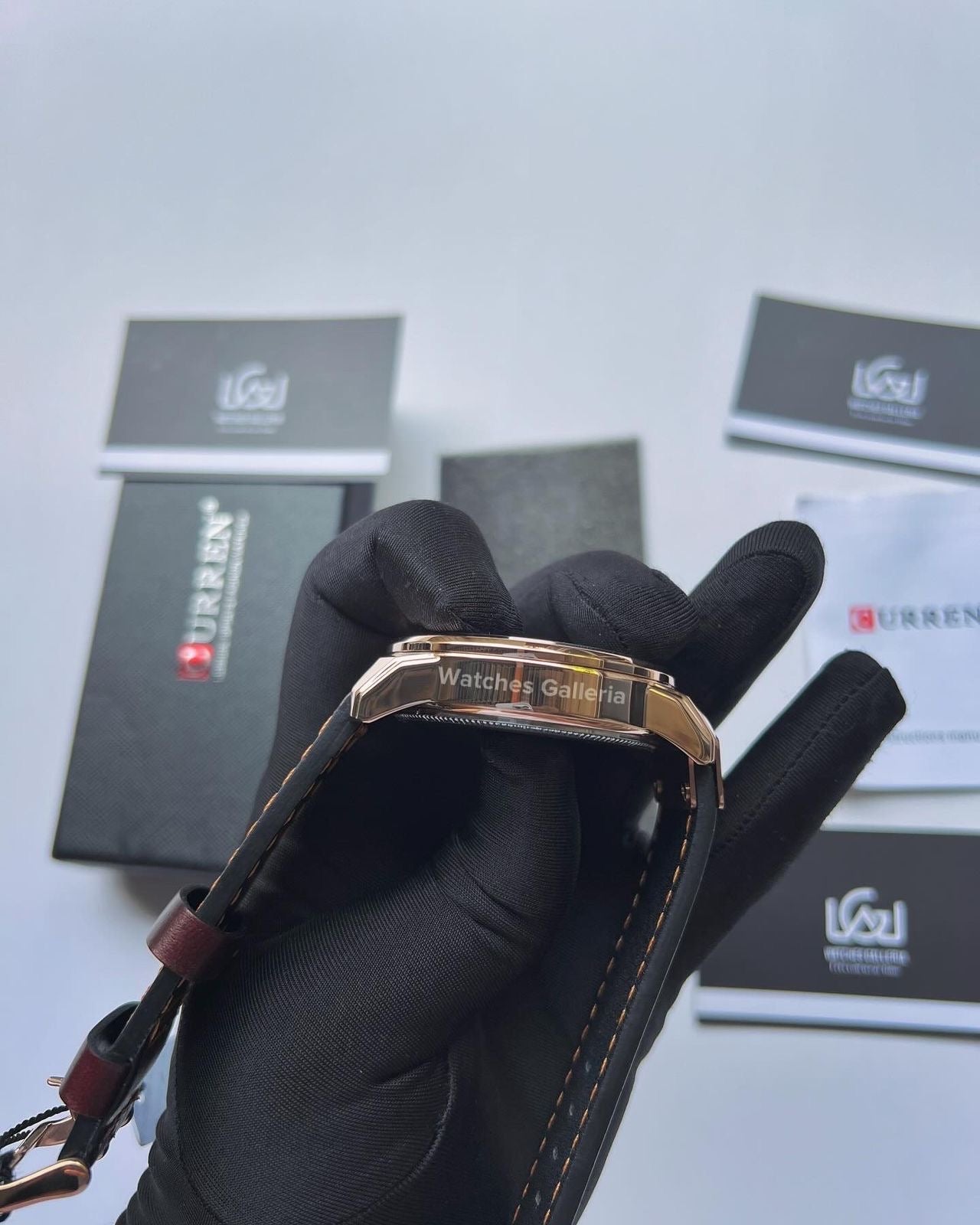 Curren Chronograph (Rose Gold Brown) C8921 Watches Galleria