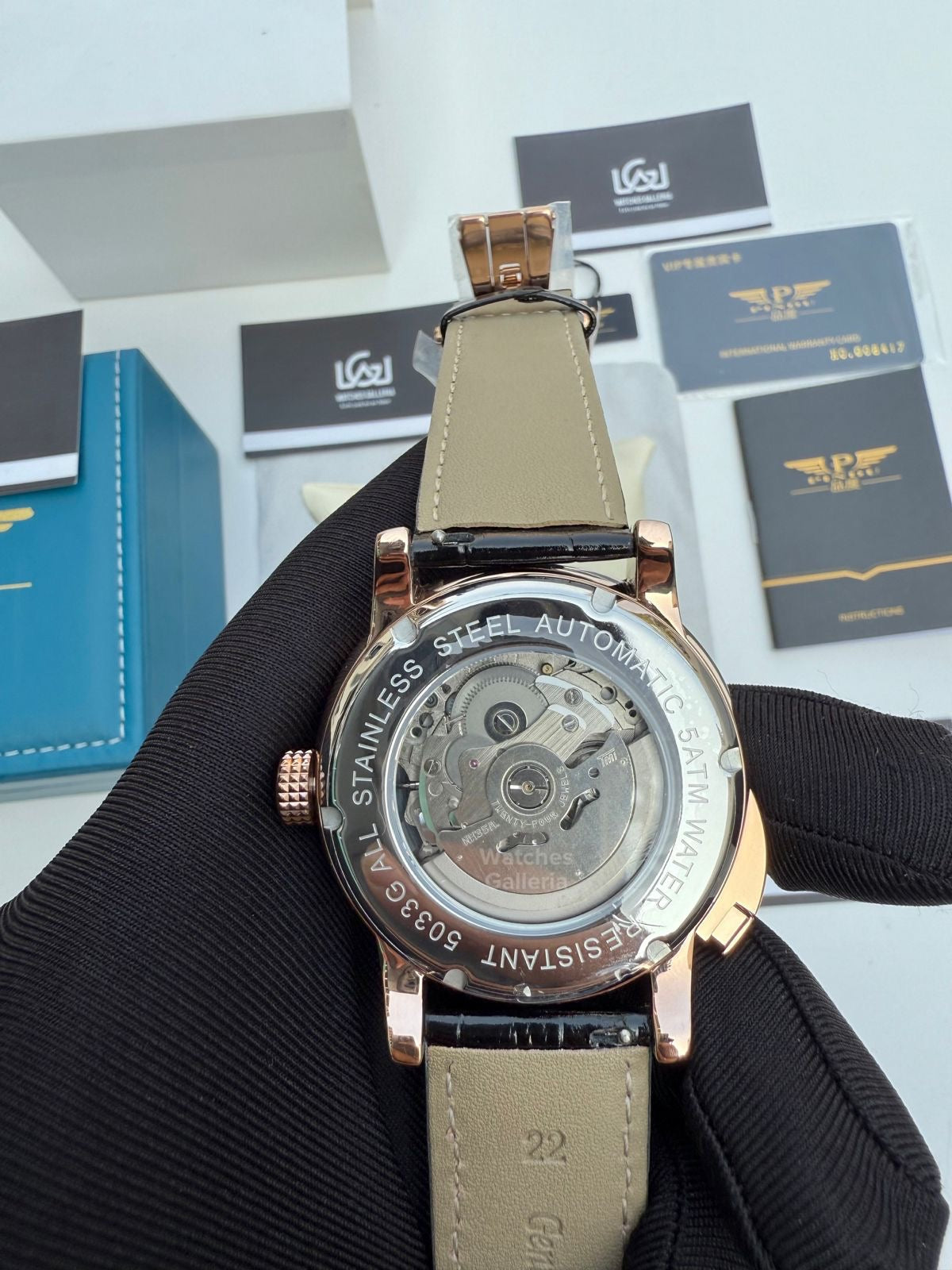 Pindu Design Casino Tourbillon Roulette Button Automatic (Black) P6628 Watches Galleria