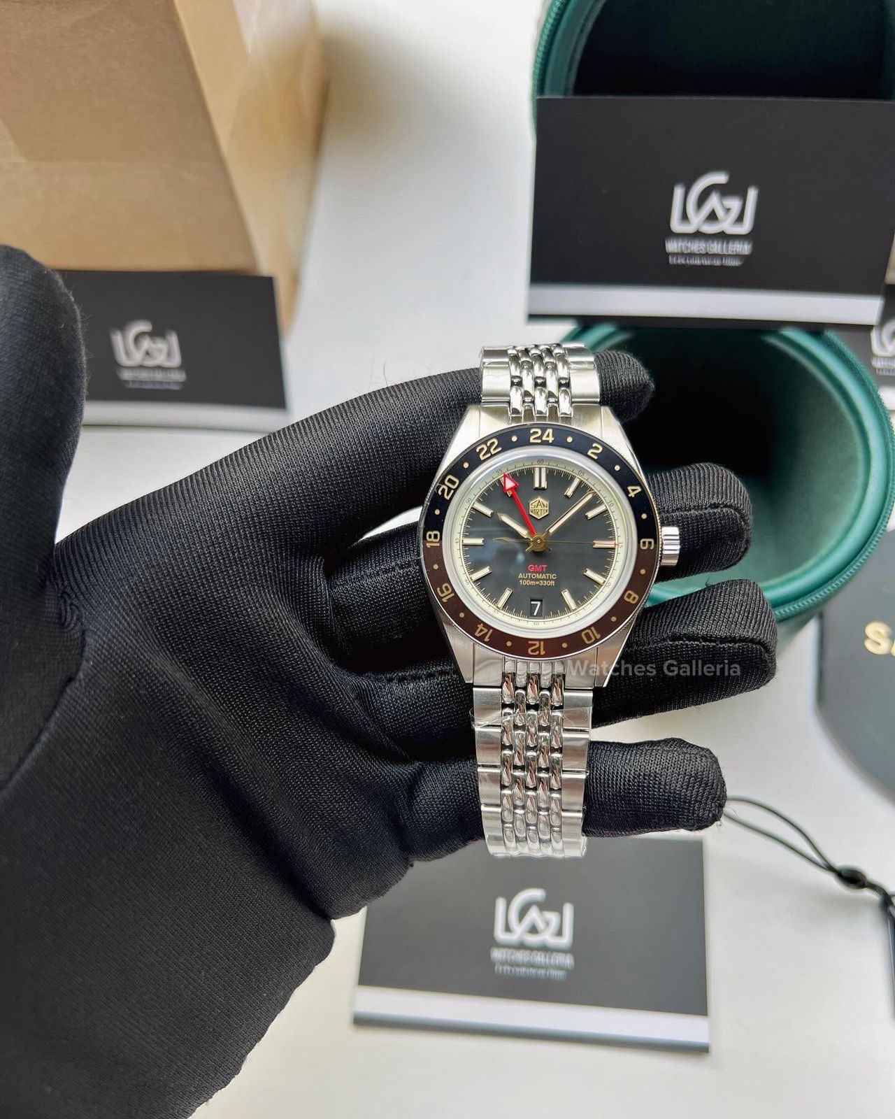 San Martin GMT RootBeer Automatic SN0116 Watches Galleria