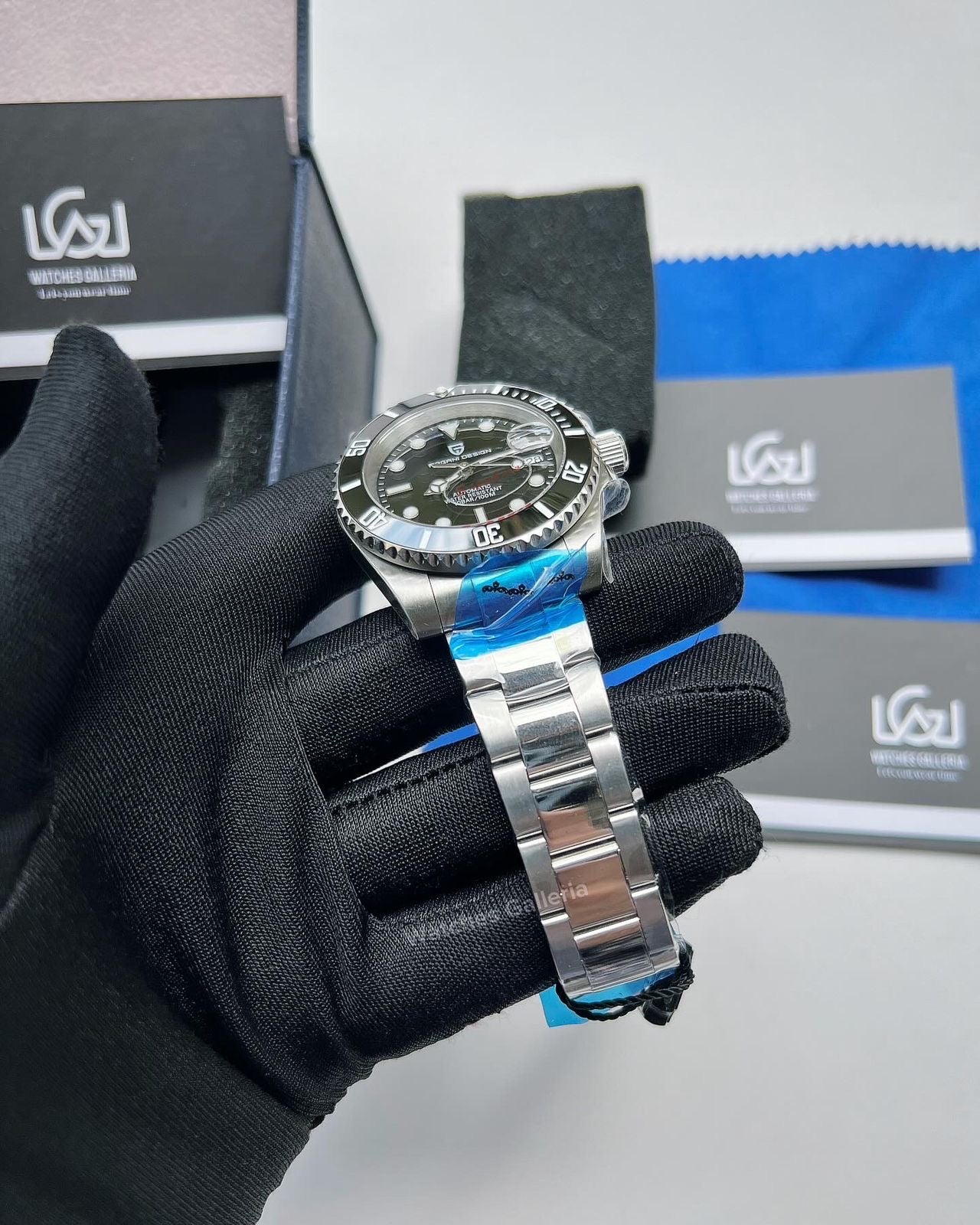 Pagani Design Submariner Oyster 40mm Automatic (Black) PD1661 Watches Galleria
