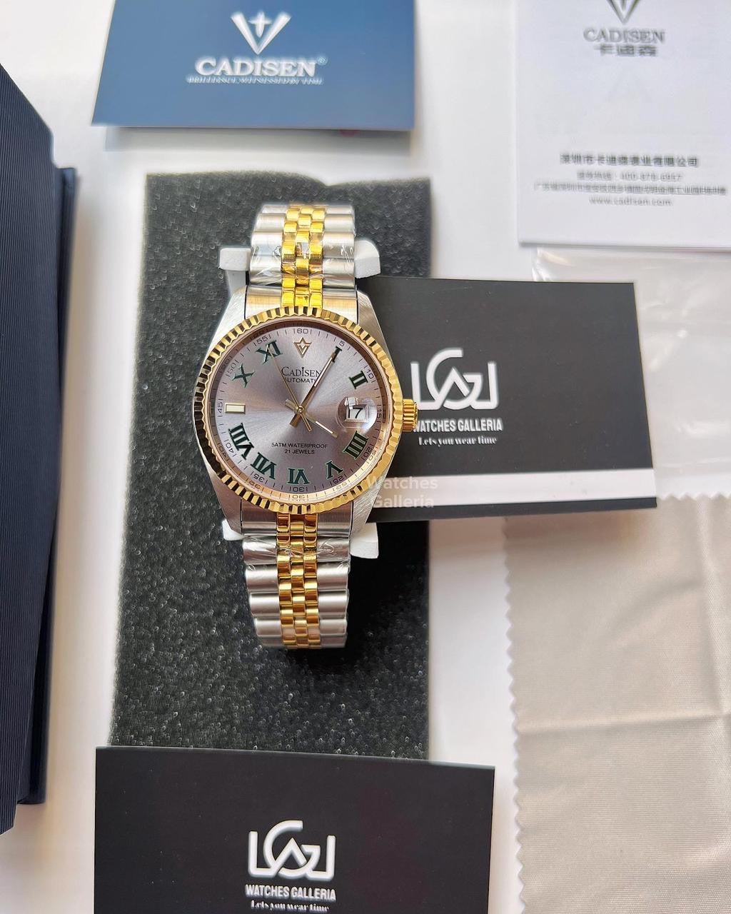 Cadisen Datejust Wimbeldon Automatic (Two Tone) C8211