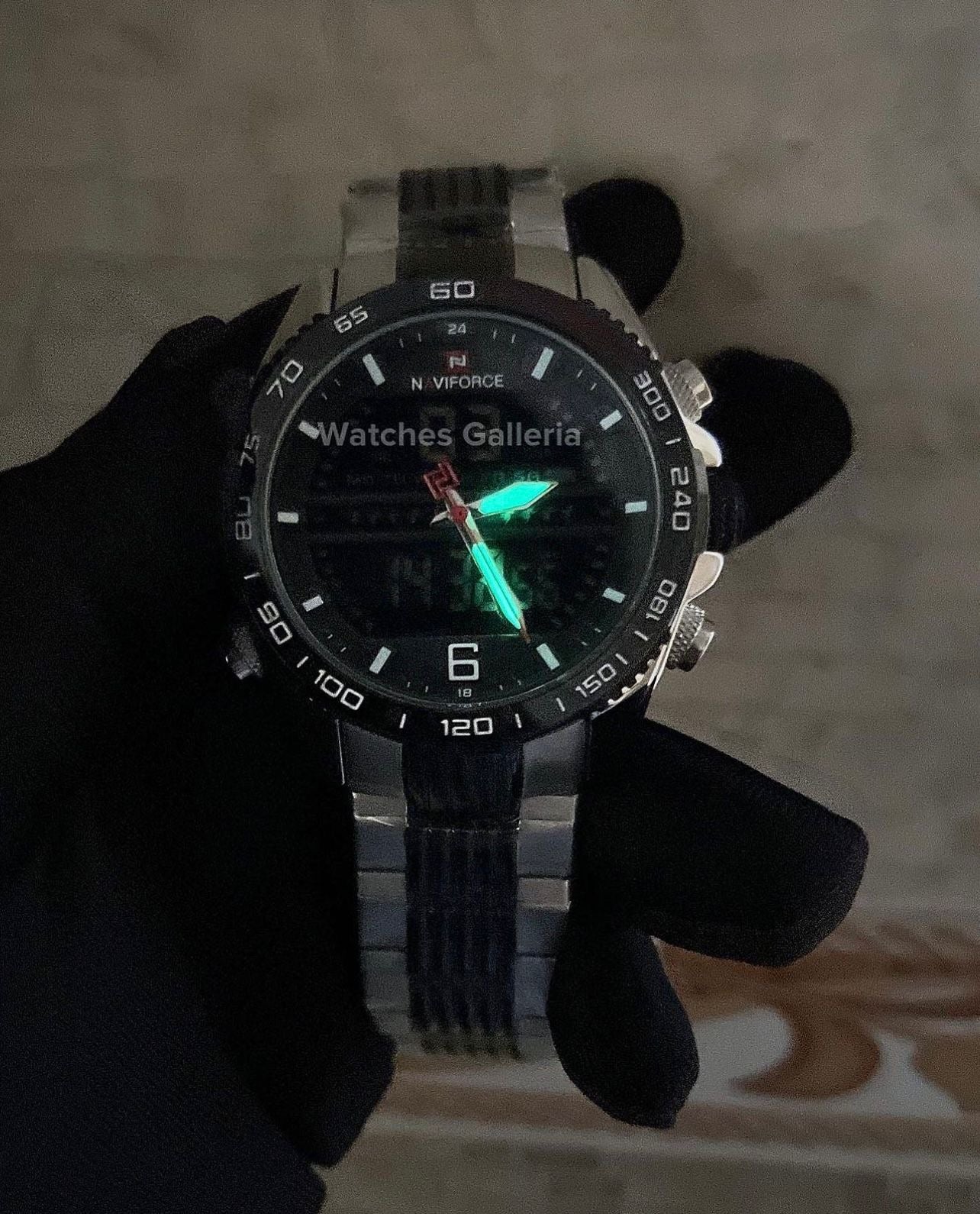 Naviforce Dual Display (Silver/Black) NF9195