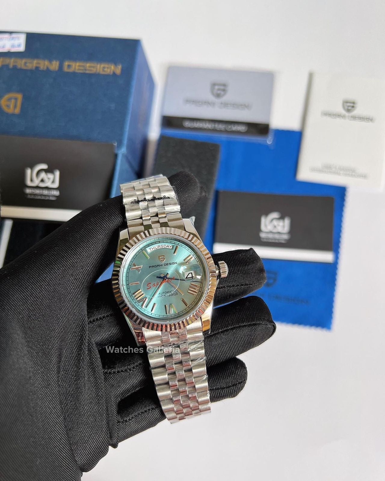 Pagani Design Date Day 36mm Automatic (Ice Blue)  PD1752 "Limited Edition"