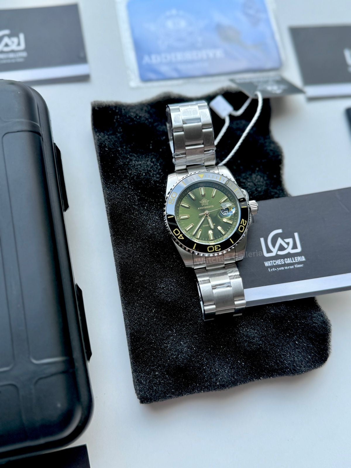 Addiesdive Submariner Quartz (Green) AD2510 Watches Galleria © Copyrights All Right Reserved