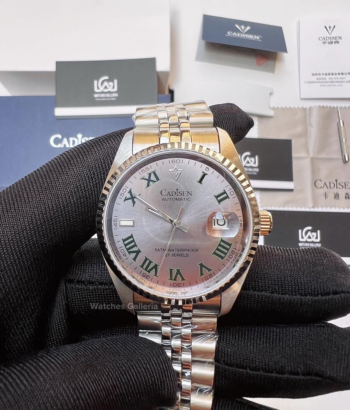 Cadisen Datejust Wimbeldon Automatic (Silver) C8211