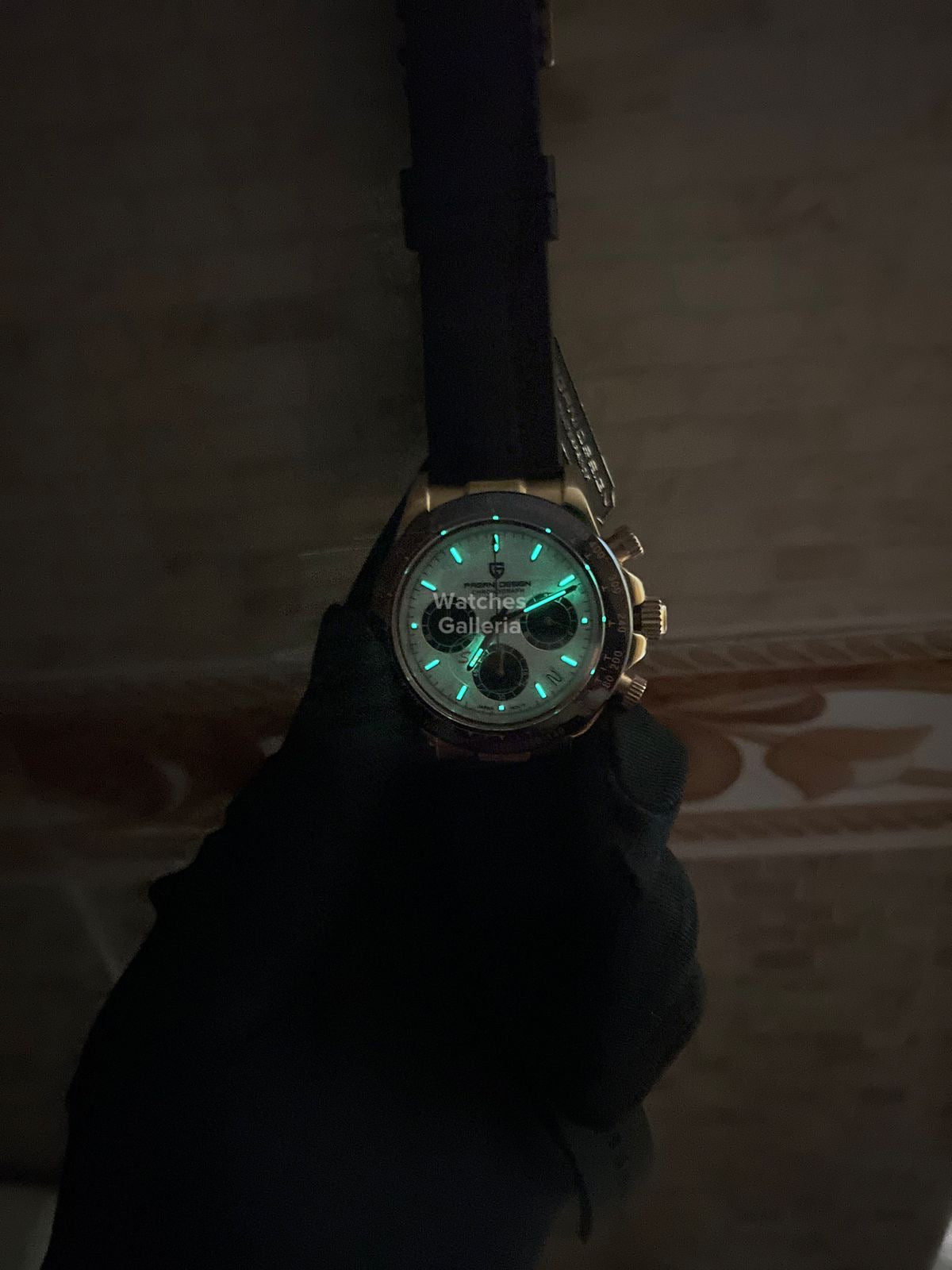 Pagani Design Daytona Quartz Watch (Rose Gold Meteorite) PD1664 Watches Galleria