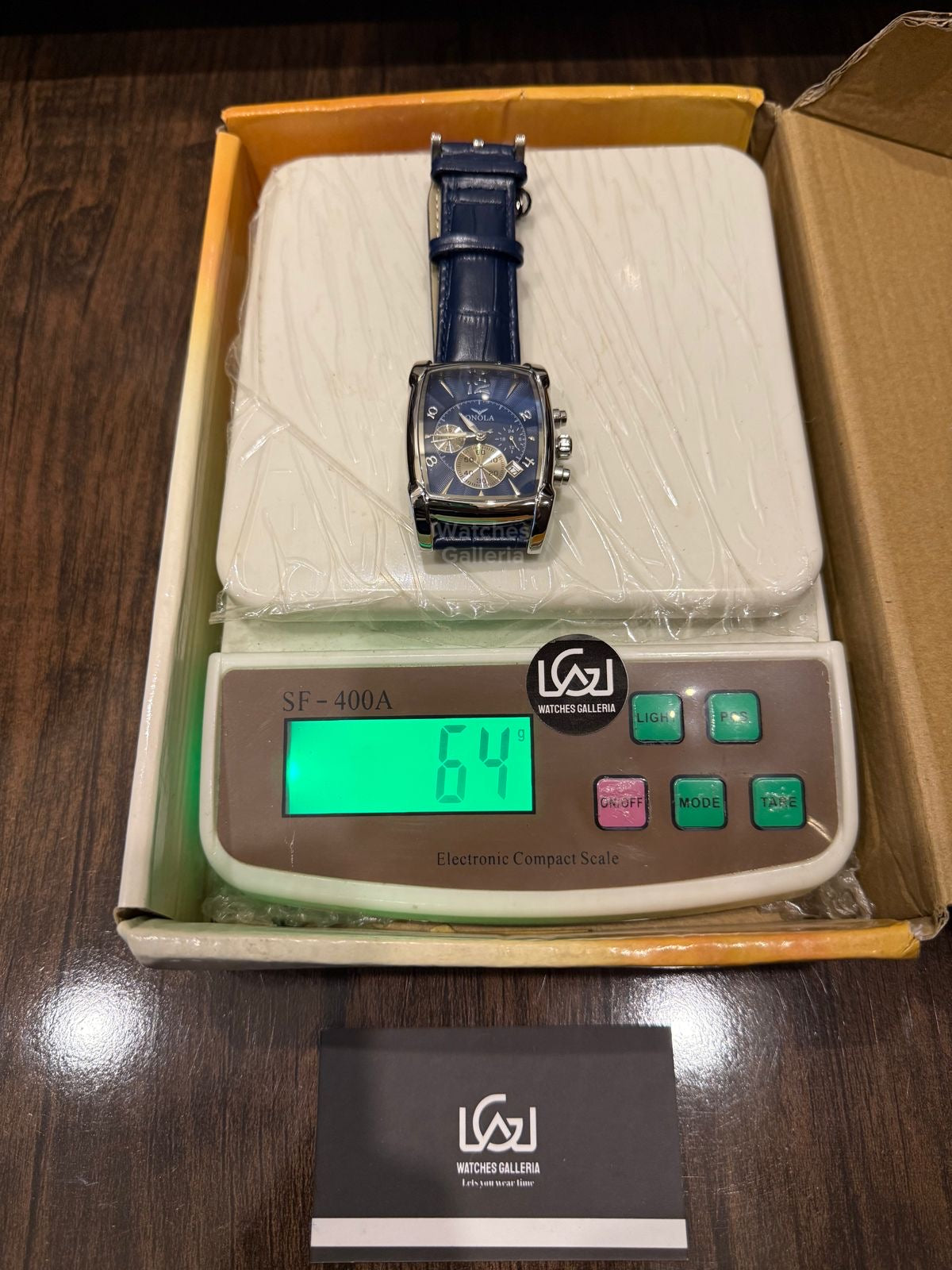 Onola Square Chronograph Quartz (Blue) ON6818 Watches Galleria