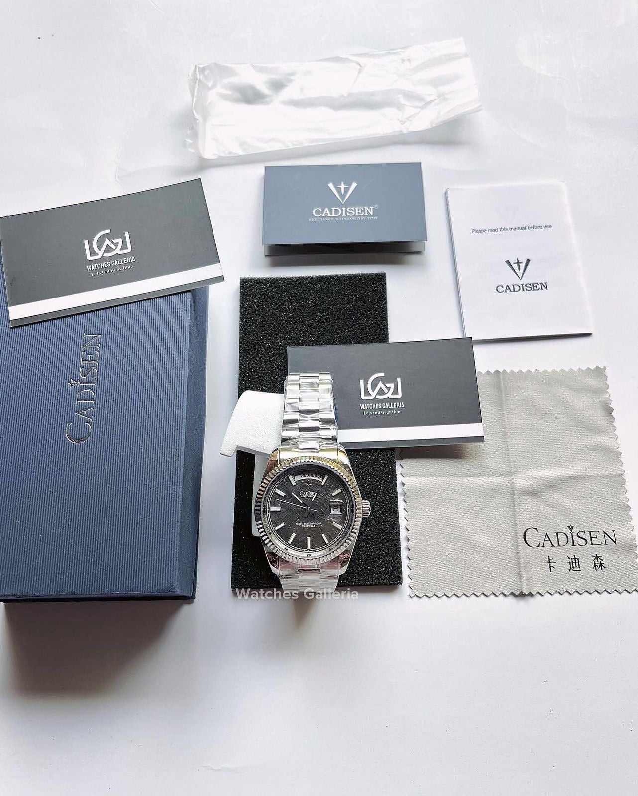 Cadisen Date Day Automatic (Grey Meteorite) C8214