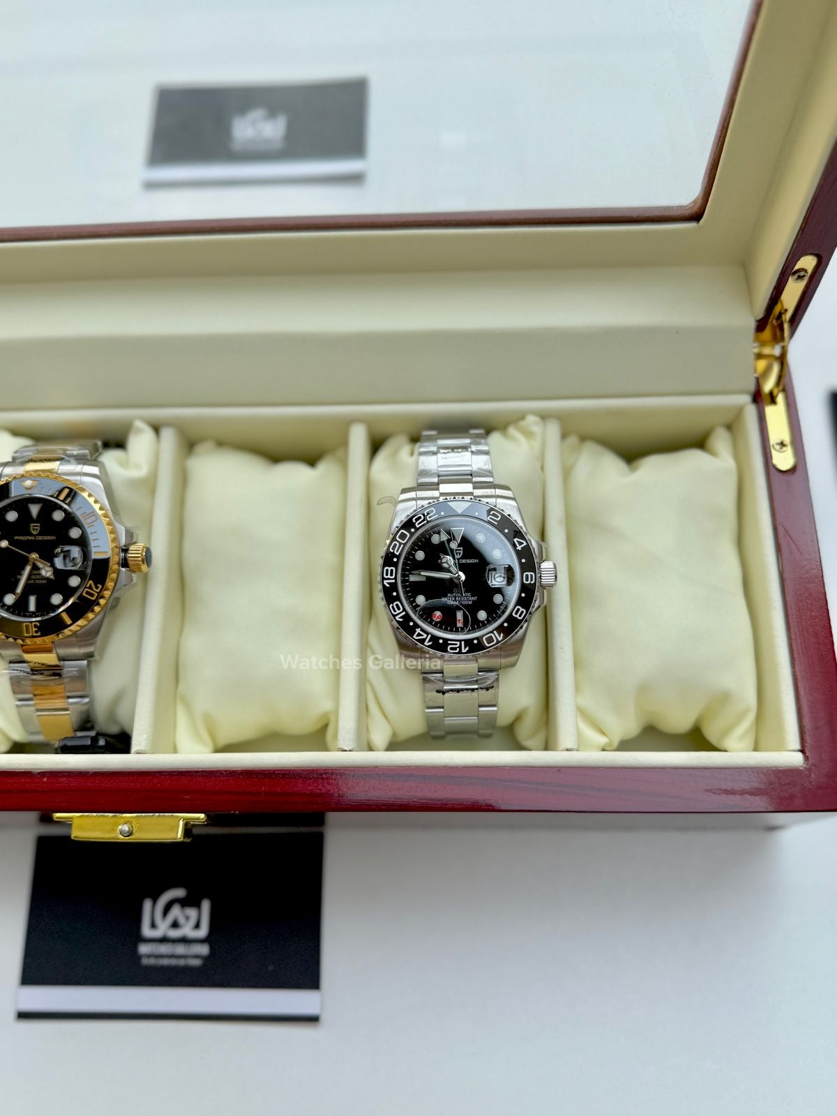 Watch Organizer Box Wooden (6 Slots) Watches Galleria