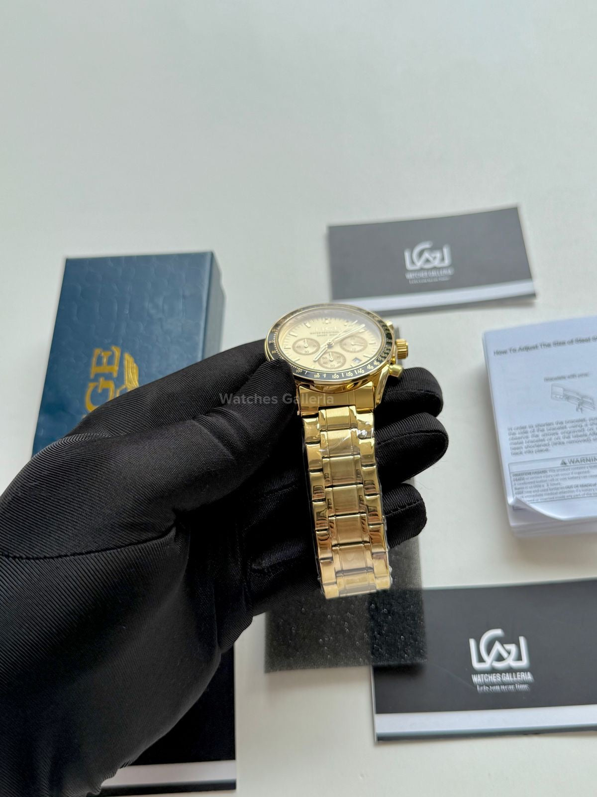 Lige Speedmaster Quartz (Gold/Black) lige89137 Watches Galleria