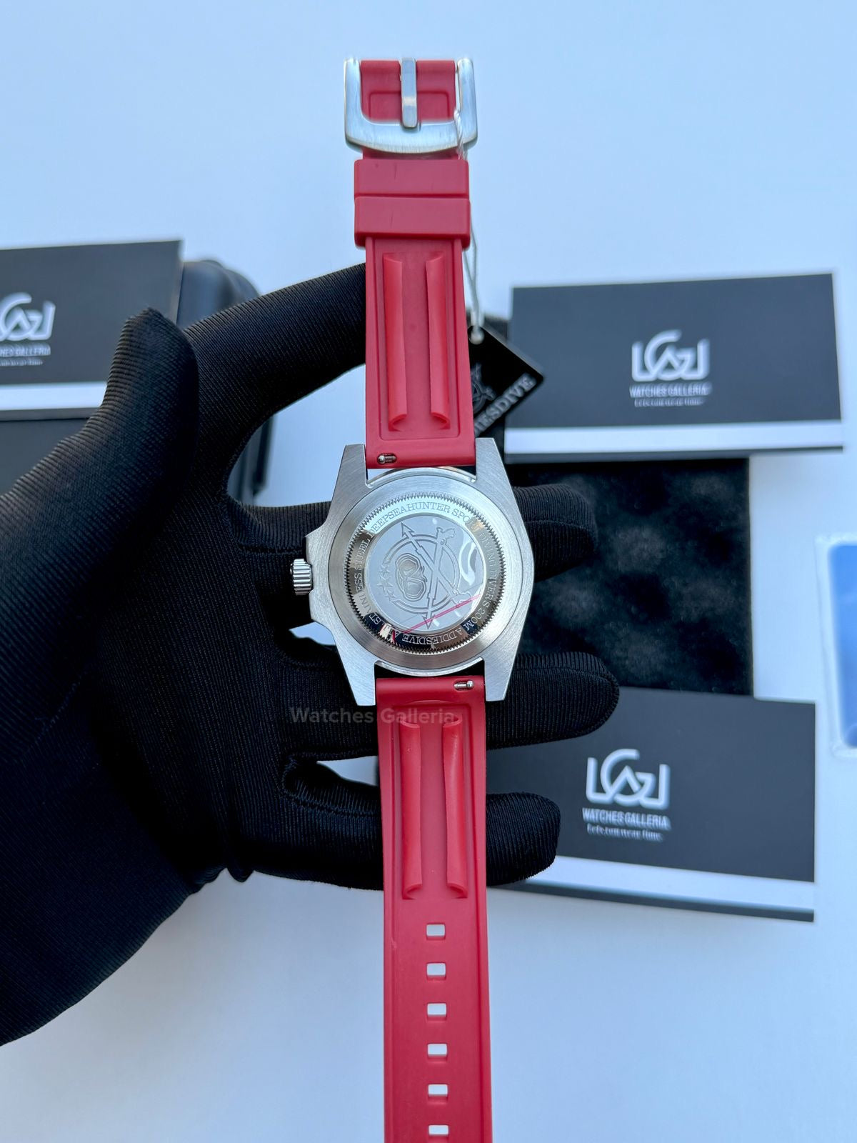 Addiesdive Yachtmaster Quartz (Red) AD2040 Watches Galleria