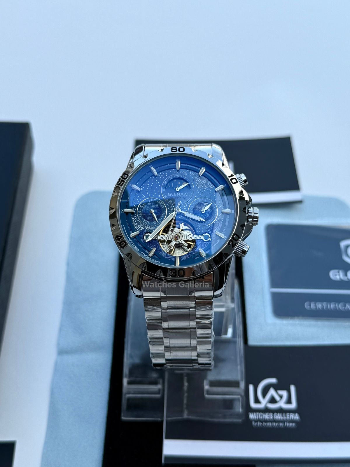 Glenaw Moonphase Automatic (Blue) GL8919 Watches Galleria