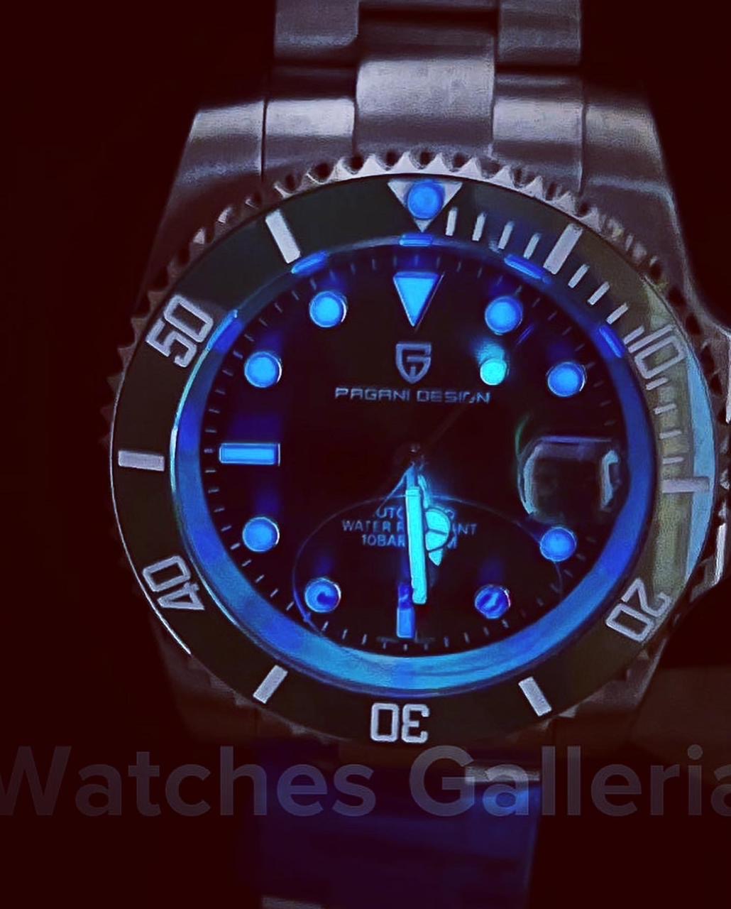 Pagani Design Submariner Automatic (Smurf Black) PD1661