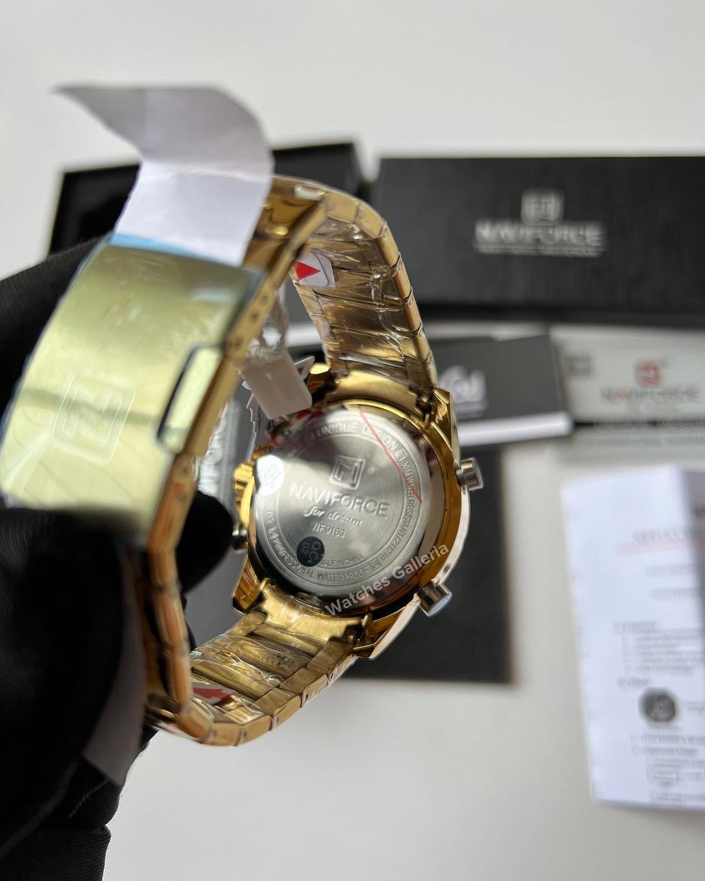 Naviforce Dual Display Quartz Watch (Gold) NF9163