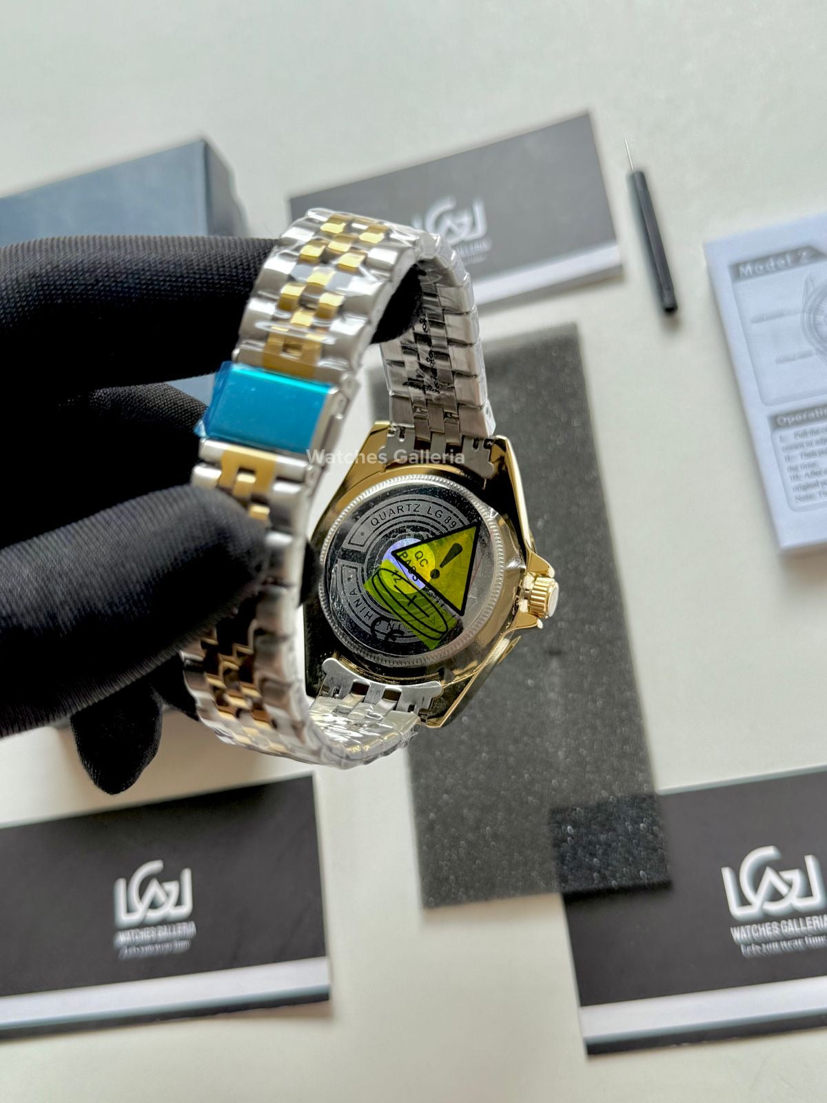 Lige Submariner Quartz (Yellow Gold) Lige89151 Watches Galleria