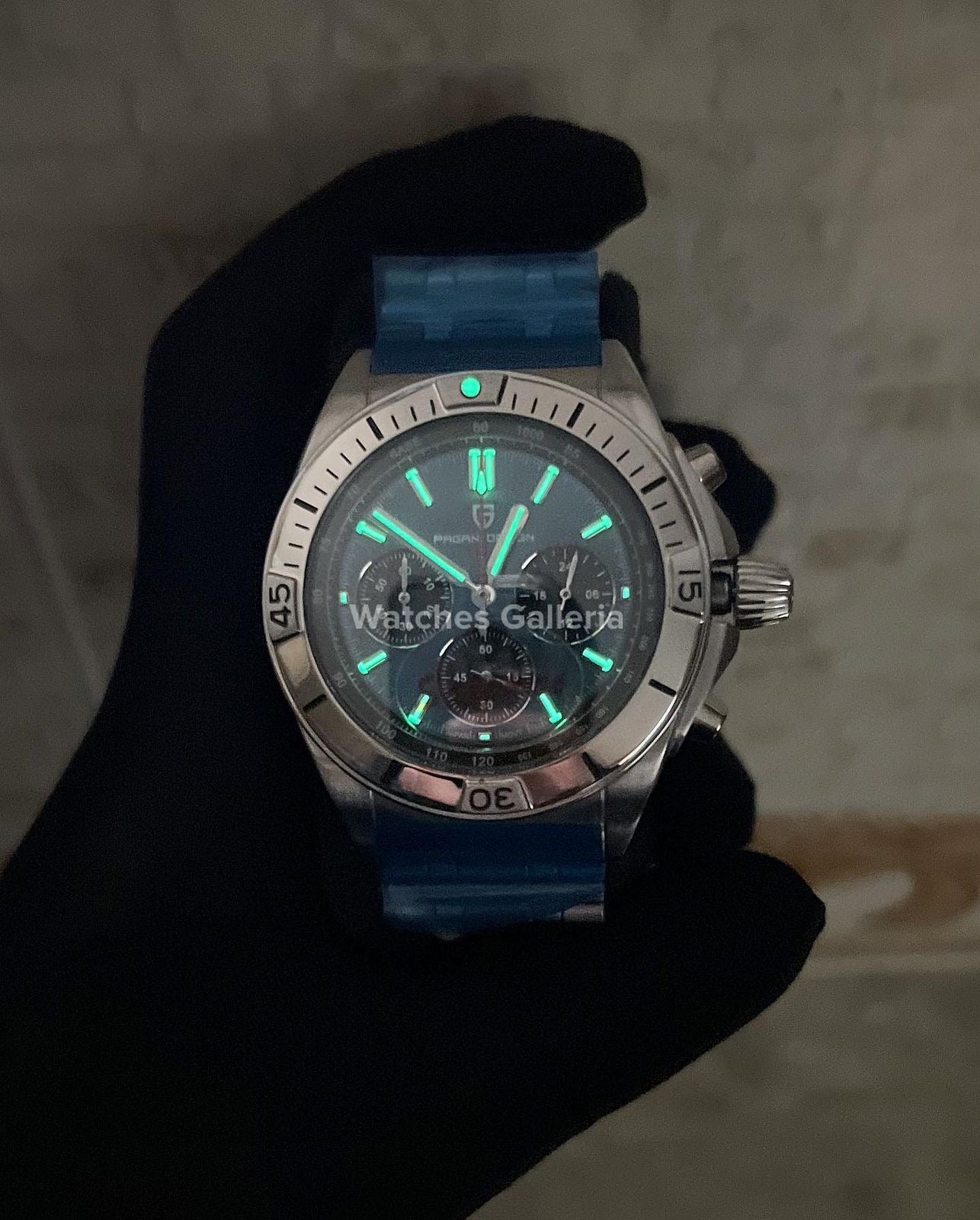Pagani Design Chronomat W/ Rouleaux Bracelet (Blue) (Discontinued) PD1705