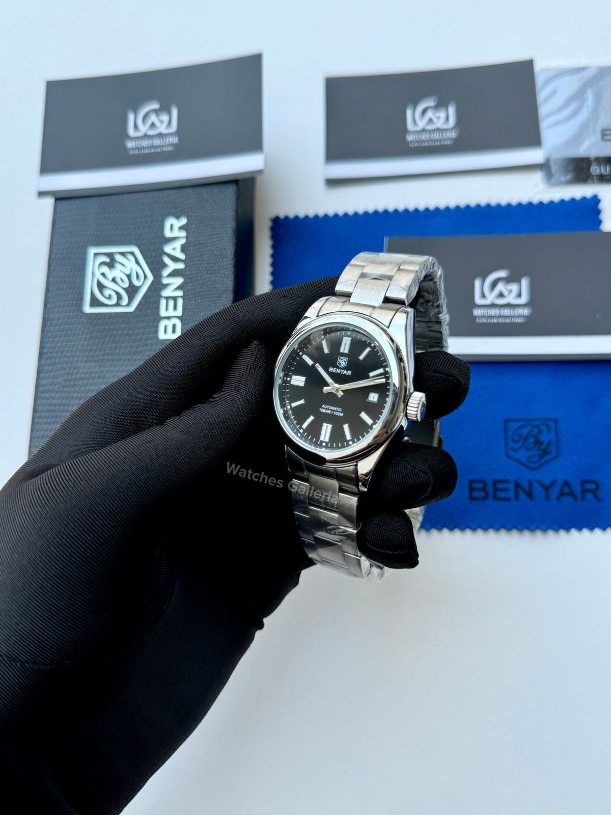 Benyar Oyster Perpetual Automatic (Black) BY5185 Watches Galleria