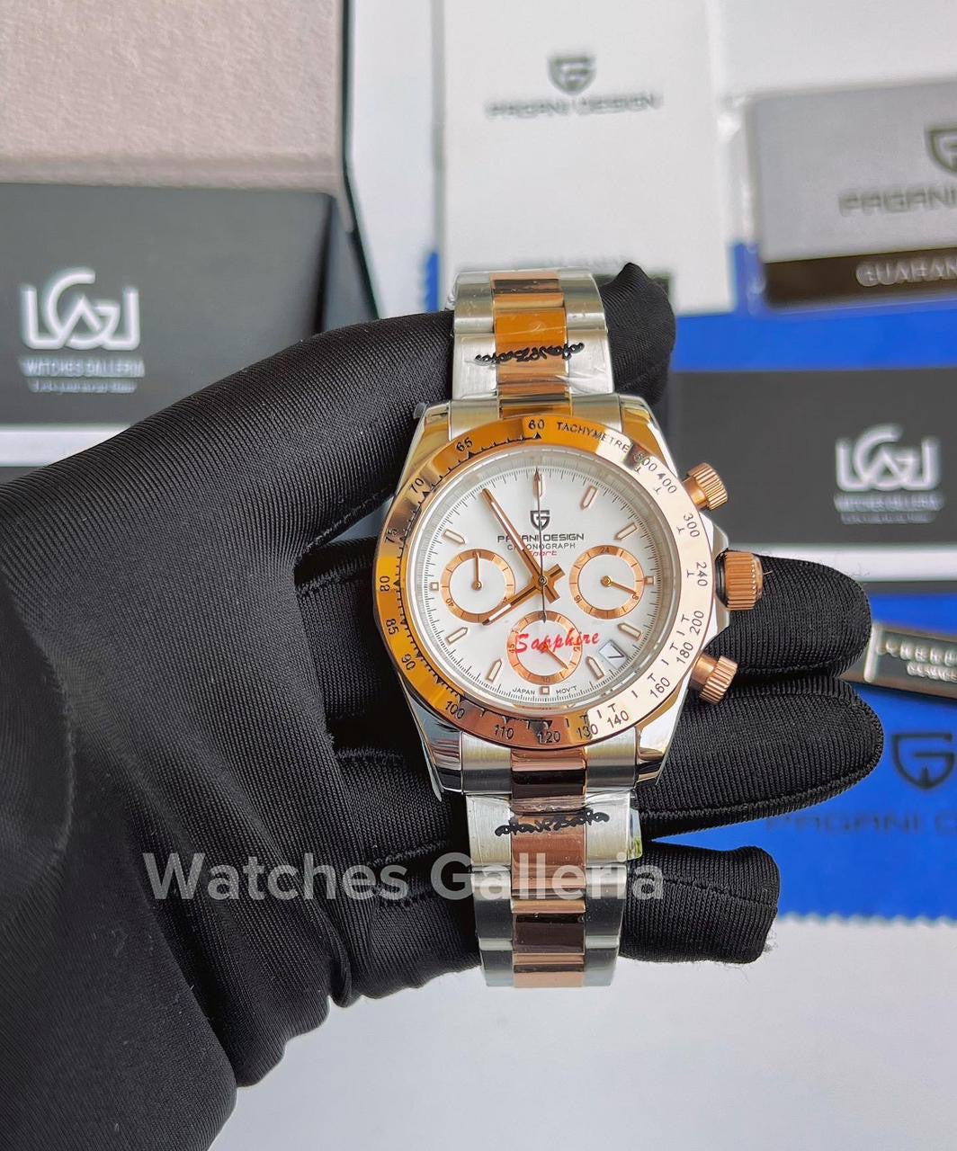 Pagani Design Daytona Quartz (Two Tone White) PD1644